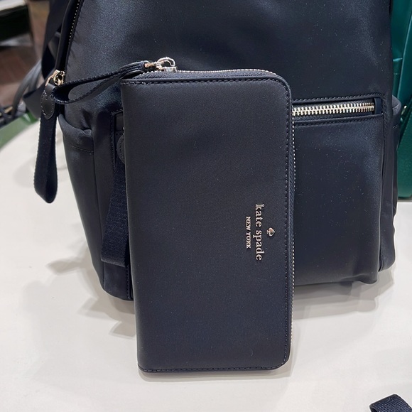 Kate Spade Chelsea Nylon Large Continental Wallet
Color: Black 
NWT - Picture 2 of 16